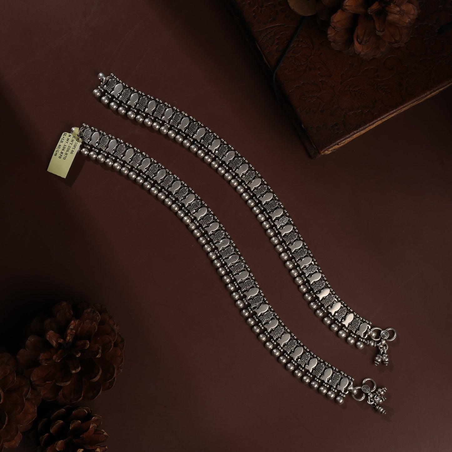 Sterling Silver Fish Ratnagiri Antique Payal