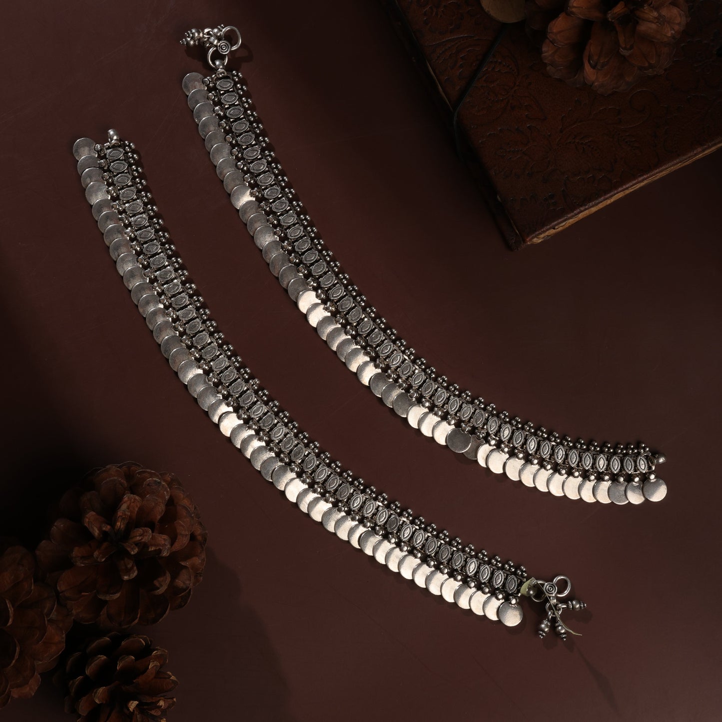 Sterling Silver Ginni Ratnagiri Antique Payal