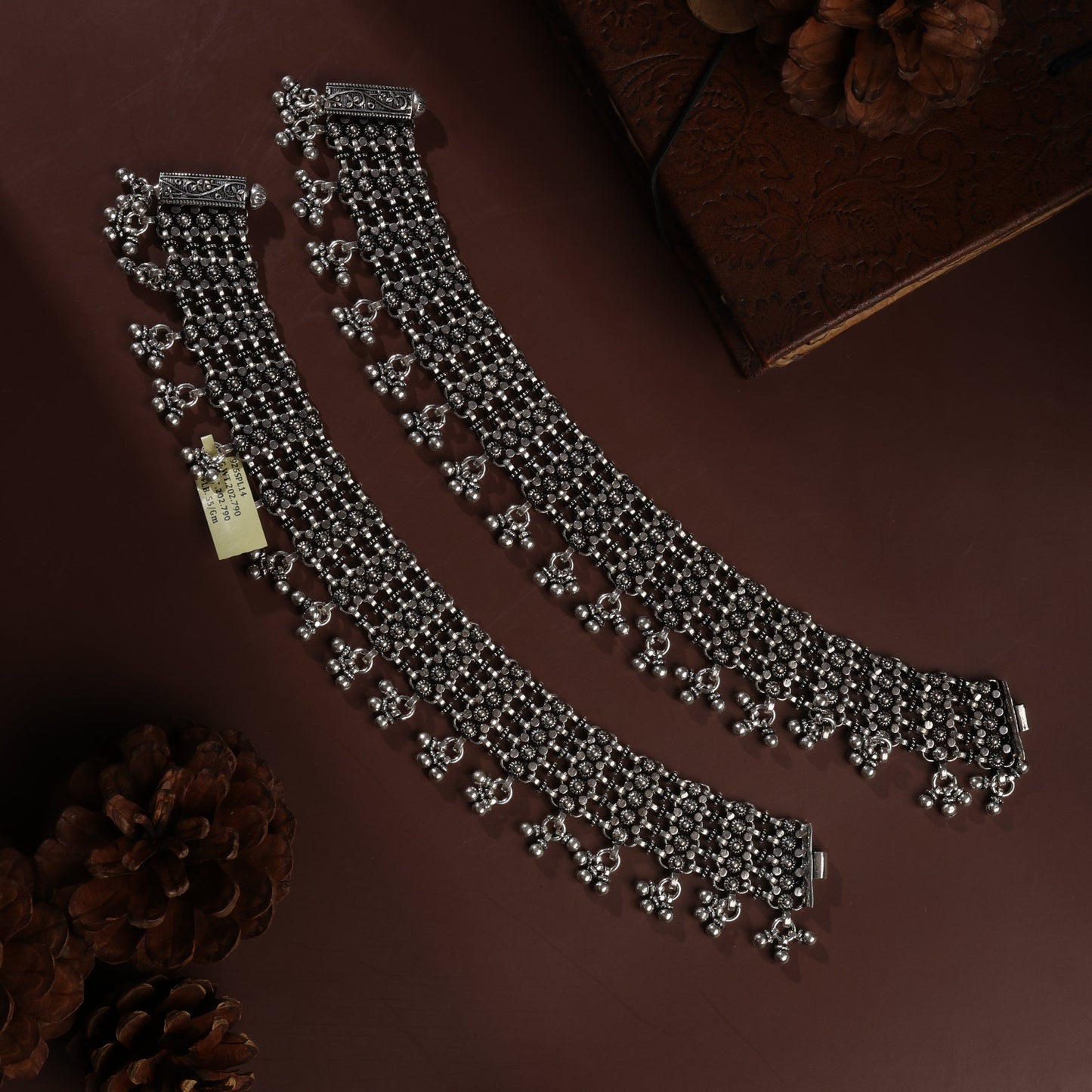 Sterling Silver Ghungroo Ratnagiri Antique Payal