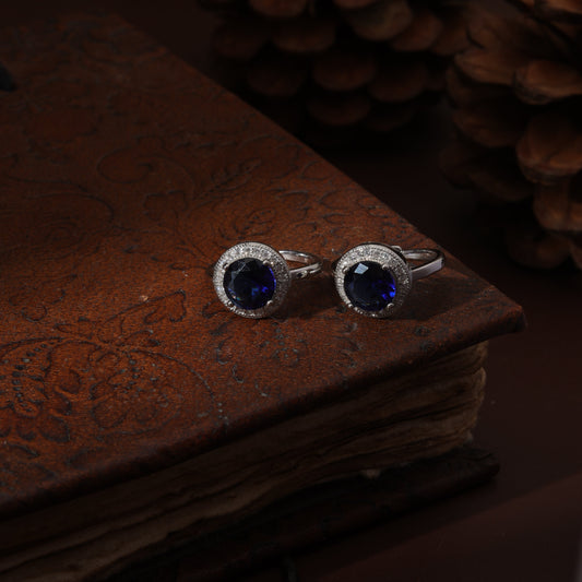 Sterling Silver Imported Mega Blue Toe Ring