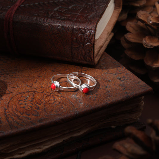 Sterling Silver Moonga Dot  Toe Ring