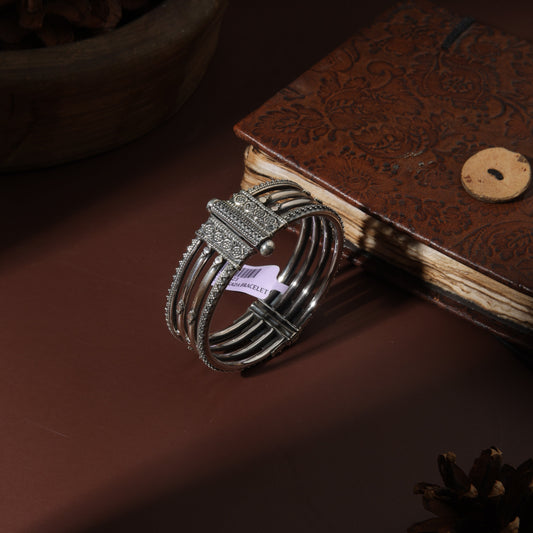 Sterling Silver Heritage Lines Screw Bracelet