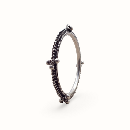Wrist Business — Ghungroo Bangle in Oxidised Silver
